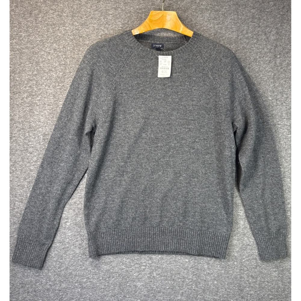 J.Crew Factory Lambswool Blend Crewneck Sweater Heather Mens Size M Preppy NWT